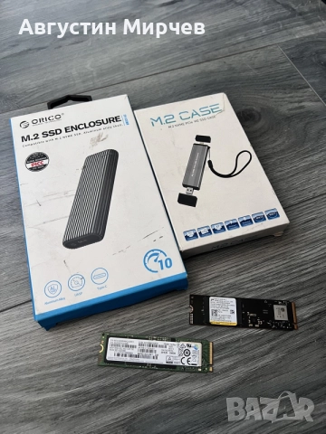 NVMe SSD 256gb 512gb и кейсове за тях