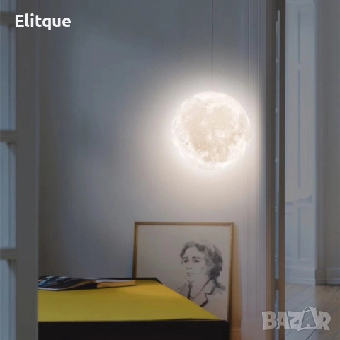 LED 3D лампа-луна с дистанционно управление TV848, снимка 6 - Лед осветление - 52863879