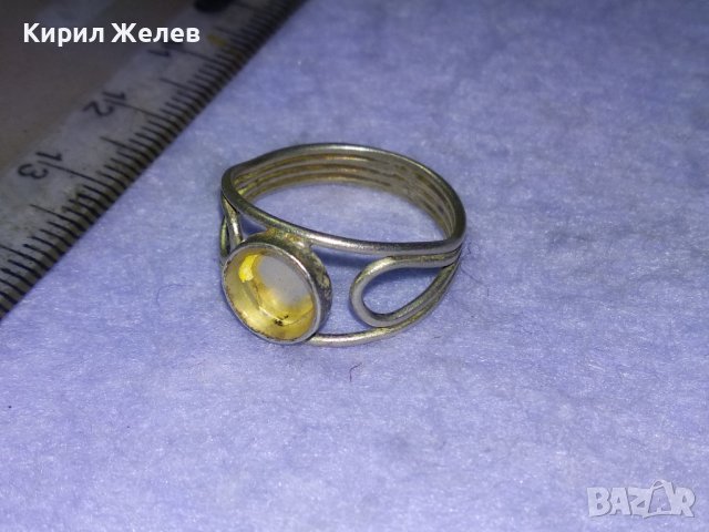 Стар СРЕБЪРЕН АЖУРЕН РЕТРО АРТ ПРЪСТЕН ВИСОКА ПРОБА СРЕБРО с ГНЕЗДО За ВГРАЖДАНЕ на КАМЪК 40545, снимка 14 - Антикварни и старинни предмети - 42762975