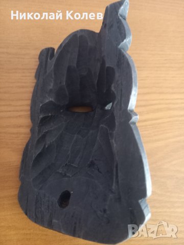 Дървена африканска маска, снимка 3 - Антикварни и старинни предмети - 40672232