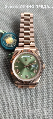 Новогодишна промоция!Rolex Day-Date Oyster 40 mm Everose gold 228235 UNISEX, снимка 7 - Мъжки - 52899781