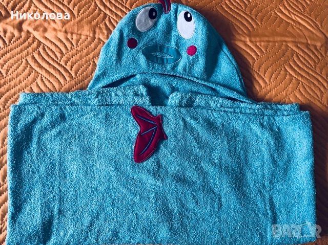 Детска хавлия -халат с качулка, снимка 3 - Хавлии и халати - 52352655