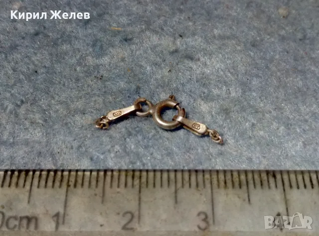 СТАРА СРЕБЪРНА ЗАКОПЧАЛКА За КОЛИЕ ВЕРИЖКА ГРИВНА СРЕБРО 925 КАРАБИНКА За СИНДЖИР 49945, снимка 5 - Други - 49147230