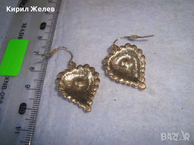 ПОЗЛАТЕНИ ОРНАМЕНТИРАНИ СЪРЦЕВИДНИ ФЕШЪН АРТ ОБЕЦИ 14156, снимка 3 - Обеци - 36509213