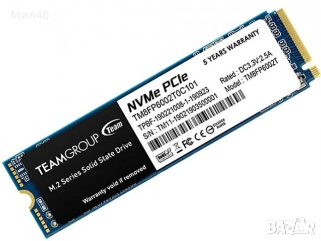 SSD 1TB Team Group MP33 M.2 PCI-e 3.0 x4 NVMe, снимка 2 - Твърди дискове - 54007988