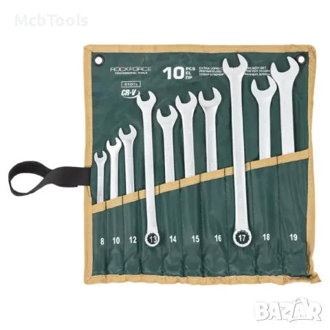 Комплект удължени звездогаечни ключове 8 - 19 мм 10 части RockForce