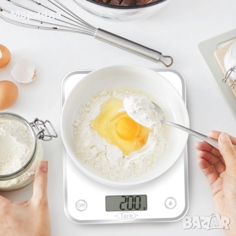 Кухненска везна Tefal - BC5004V2, 5 kg, сива, снимка 6 - Аксесоари за кухня - 52208448
