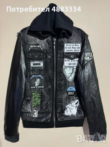 Cipo & Baxx Colby Mens Jeans Hood Jacket Black Denim.