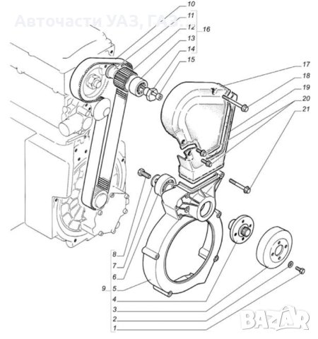 Шайба водна помпа Газела дизел дв.560 Щаер, снимка 2 - Части - 44417955