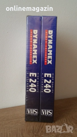 2 броя чисто нови видеокасети VHS E240 Made in Germany , снимка 3 - Други жанрове - 54333784