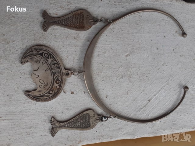 Стар берберски накит за врата колие гердан огърлица, снимка 4 - Антикварни и старинни предмети - 38398922