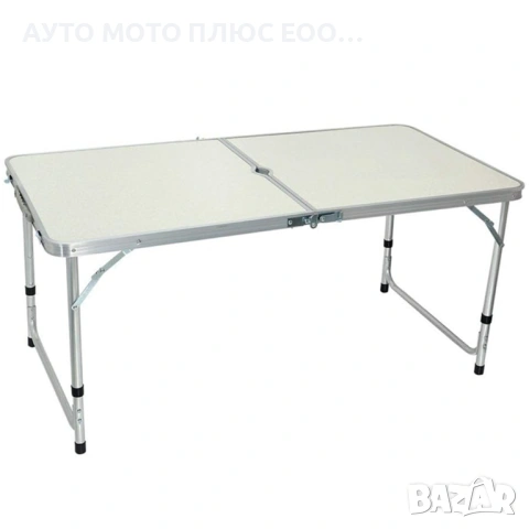 Сгъваема къмпинг маса с 4 стола и отвор за чадър - Алуминиева., снимка 5 - Къмпинг мебели - 53923705