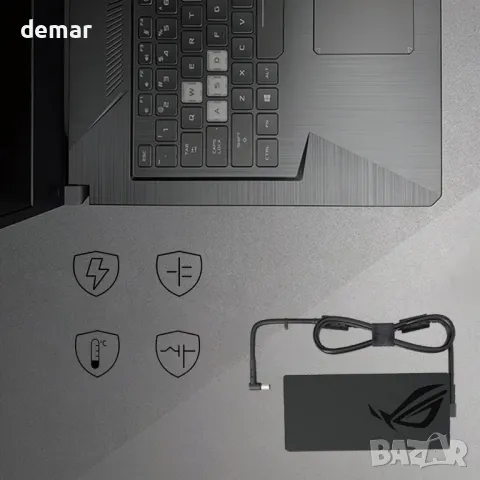 200W зарядно за лаптоп Asus Rog Strix G15 G17 Rog Zephyrus G16 Asus TUF Gaming F17 F15,20V/10A, снимка 7 - Друга електроника - 48847276