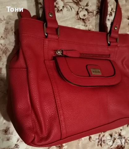 CABRELLI Оригинал Нова Кожена Дамска Чанта 