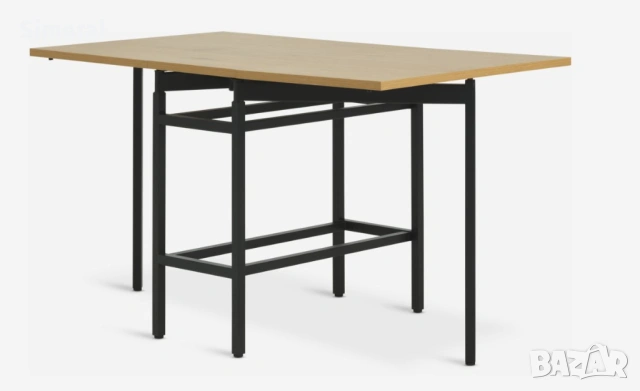 Нова сгаваема маса 75x38/84/130 цвят топъл дъб