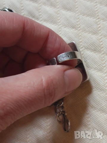 Авторски ретро сребърен лот с натурален ахат 950 НАМАЛЕН , снимка 11 - Бижутерийни комплекти - 49977858