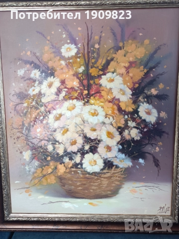 Стара маслена картина , снимка 6 - Картини - 51630663