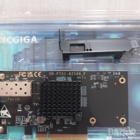 Професионална 10Gb SFP+ Мрежова карта NICGIGA (Intel 82599) X520-DA1 - Нова, снимка 3 - Мрежови адаптери - 54101435