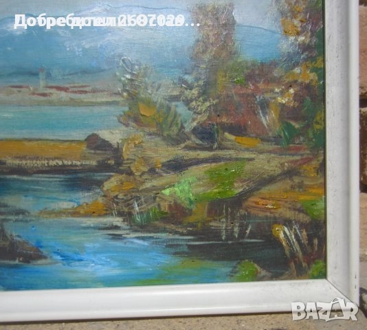 Картини: Пейзаж, море, кораб, чайка картина с рамка, река, картини , снимка 13 - Картини - 31106928