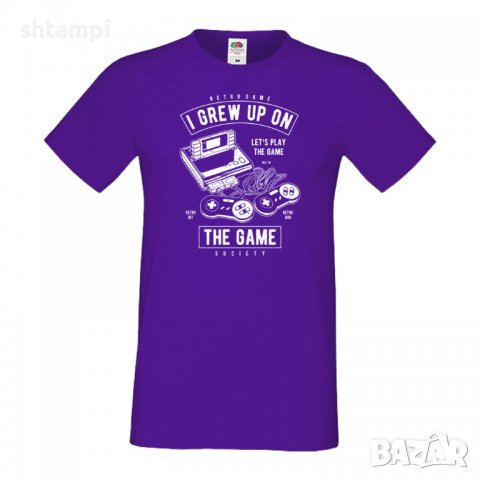 Мъжка тениска Grew Up On The Game,Игра,геймър,Изненада,Подарък,Празник , снимка 13 - Тениски - 36812347