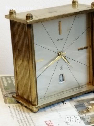 Швейцарски настолен часовник Sarcar, снимка 7 - Антикварни и старинни предмети - 22858047