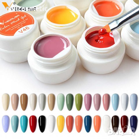 НОВО! VENALISA Mud Gel UV LED гел бои за рисуване, снимка 5 - Продукти за маникюр - 31744254