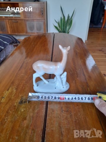 Стара порцеланова фигура,сърничка #2, снимка 4 - Антикварни и старинни предмети - 39296630