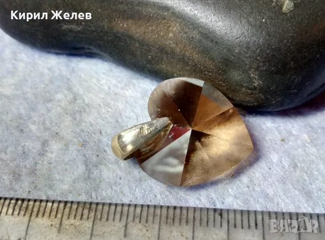 СКЪПОЦЕНЕН ЮВЕЛИРНО ФАСЕТИРАН КРИСТАЛЕН МЕДАЛЬОН СЪРЧИЦЕ със СРЕБРО 925 РОМАНТИЧЕН АРТ ПЕНДАНТ 48811, снимка 2 - Колиета, медальони, синджири - 48818632