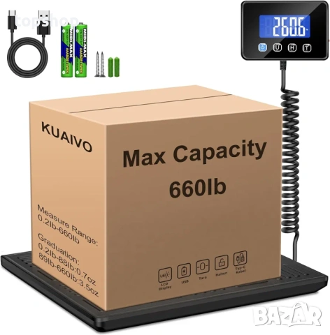 Чисто нова професионална електронна везна KUAIVO P5H до 300кг нова  