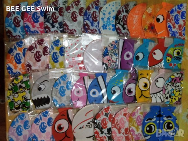 Плувни шапки -100% силикон, снимка 2 - Водни спортове - 34411469