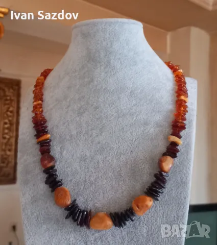Колиета от балтийски кехлибар , снимка 6 - Колиета, медальони, синджири - 45545658
