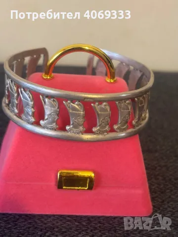 Твърда сребърна гривна 33.36гр