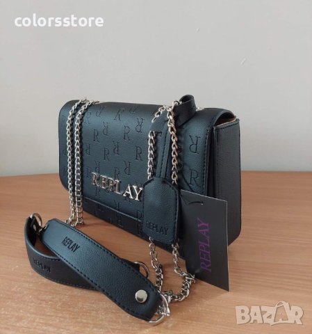 Луксозна Черна чанта Replay  код SG090, снимка 5 - Чанти - 40510026