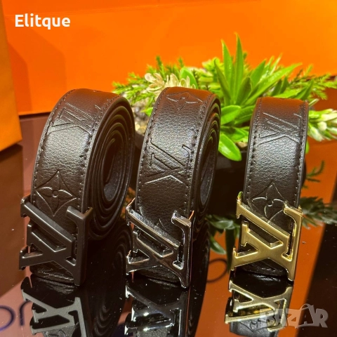 колани от естествена кожа в кутия Louis Vuitton , снимка 6 - Колани - 52907754