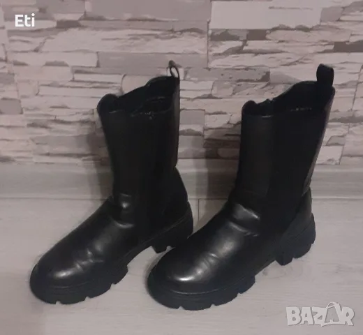 Дамски черни боти , снимка 3 - Дамски боти - 56441467