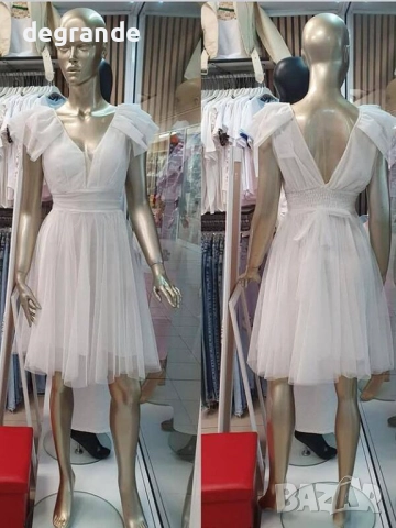 Дамска тюлена рокля , снимка 4 - Рокли - 51855622