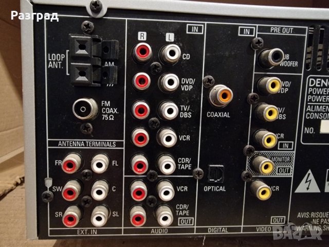 Усилвател  Ресийвър DENON AVR 1404, снимка 7 - Ресийвъри, усилватели, смесителни пултове - 38500877