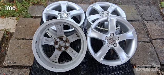 4бр. ляти джанти 6.5J16 ET43. Ronal. 5x100 мм. 57.1 мм среден отвор. OEM 6L0601025M...., снимка 7 - Гуми и джанти - 50922050