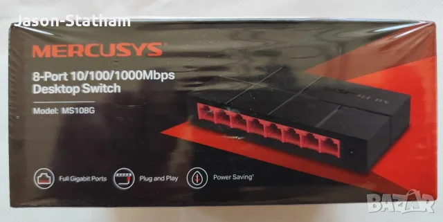 Гигабитов Суич Mercusys MS108G, 8-порта 10/100/1000Mbps, | MS108G, снимка 5 - Суичове - 55842562