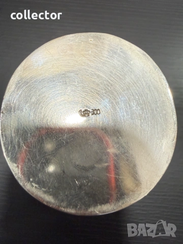 Автентична сребърна чаша - Рококо. №7995, снимка 9 - Антикварни и старинни предмети - 53945630