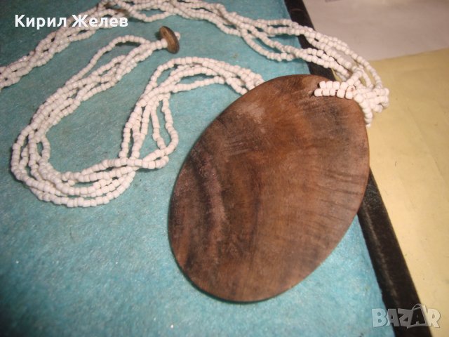 РАЗКОШНО МЪНИСТЕНО КОЛИЕ МЕДАЛЬОН от САНДАЛОВО ДЪРВО с РЪЧНО ИНКРУСТИРАН КРАЛСКИ СЕДЕФ 25504, снимка 11 - Колиета, медальони, синджири - 35518094