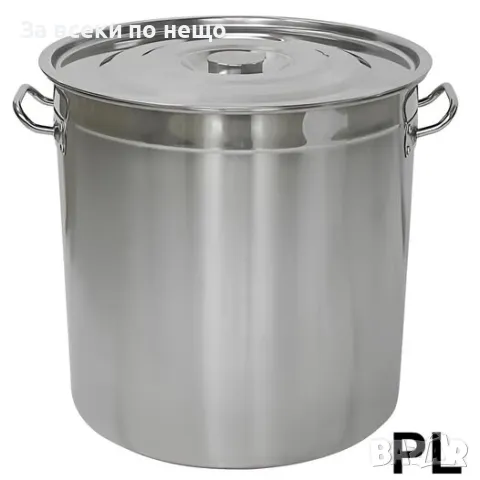 Казан с капак Rosberg R51211A50, 52 см, 107 литра, Инокс Код P335