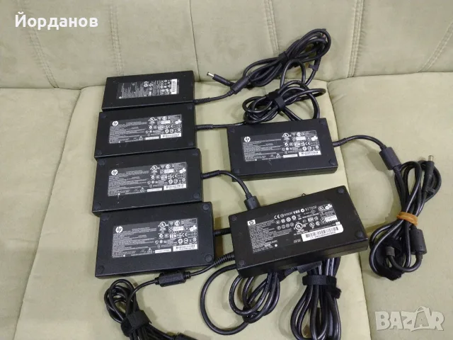 5бр. адаптери HP 19.5V. 10.3A 200w 1бр. 19.5v. 7.7A 150w