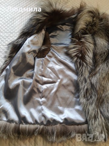 Елек,италиански,нов,сребърна лисица,цели кожи,висок клас,качество, снимка 8 - Елеци - 34871475