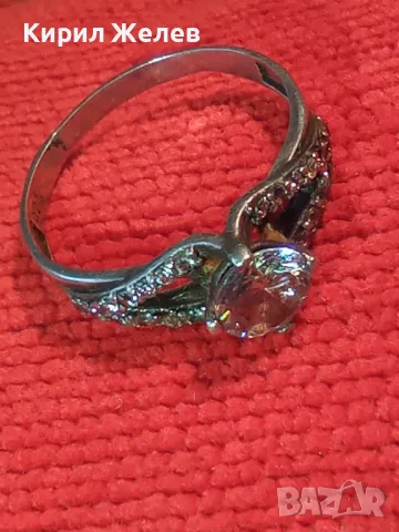 ПРЕКРАСЕН ФИН СКЪПОЦЕНЕН ПРЪСТЕН СРЕБРО 925 с БЛЕСТЯЩ ФИАНИТ в ЦЕНТЪРА и НАТУРАЛНИ ЦИРКОНИ 47586, снимка 12 - Пръстени - 50192574