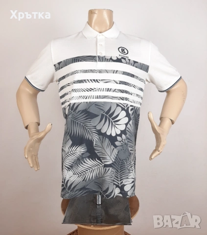 Bogner Floral Polo  - Oригинална мъжка тениска с яка р-р 52 / L, снимка 2 - Тениски - 54167834