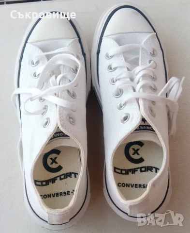 Нови Кецове Converse Chuck Taylor All Star Lift Ox, Бял, Жени