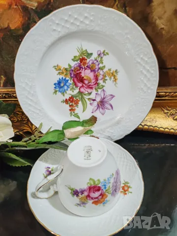 Приказно красиви тройни сетове за чай и кафе.Schumann Bavaria - 1960- 1970. , снимка 12 - Чаши - 49184984