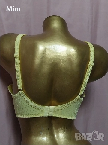 LINGA DORE 85 D  Жълт дантелен сутиен , снимка 5 - Бельо - 53968496