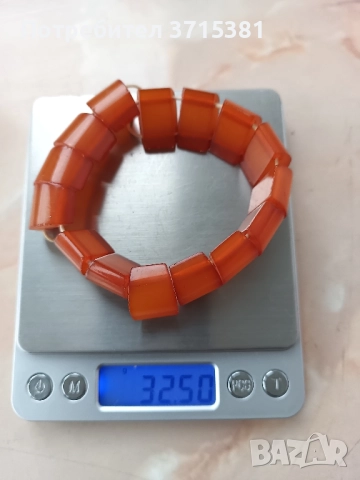 Гривна с естествен балтийски кехлибар , снимка 2 - Гривни - 51994131